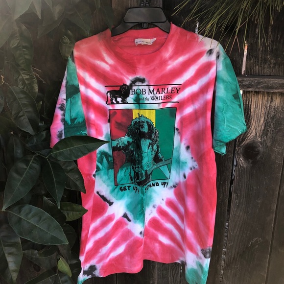 Vintage Other - 🔥🔥 Vintage 80s Bob Marley tye dye tee